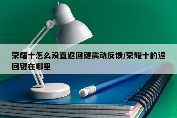 荣耀十怎么设置返回键震动反馈/荣耀十的返回键在哪里