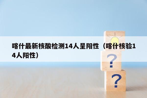 喀什最新核酸检测14人呈阳性（喀什核验14人阳性）