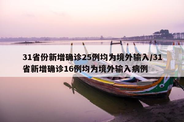 31省份新增确诊25例均为境外输入/31省新增确诊16例均为境外输入病例