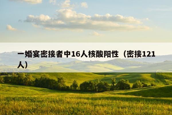 一婚宴密接者中16人核酸阳性（密接121人）