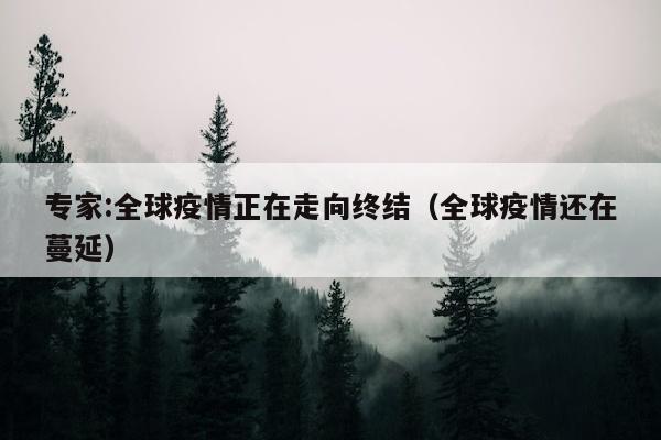专家:全球疫情正在走向终结（全球疫情还在蔓延）