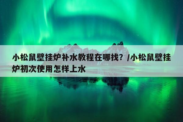 小松鼠壁挂炉补水教程在哪找？/小松鼠壁挂炉初次使用怎样上水