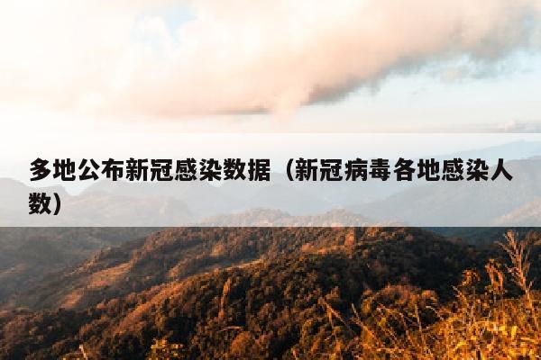 多地公布新冠感染数据（新冠病毒各地感染人数）