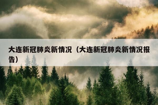 大连新冠肺炎新情况（大连新冠肺炎新情况报告）