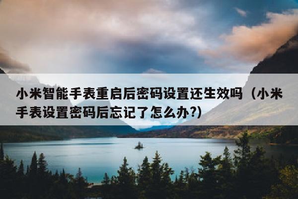 小米智能手表重启后密码设置还生效吗（小米手表设置密码后忘记了怎么办?）