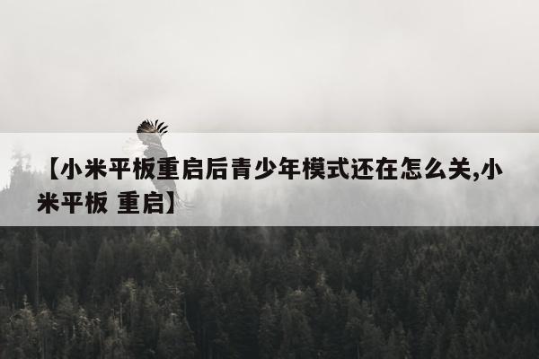 【小米平板重启后青少年模式还在怎么关,小米平板 重启】