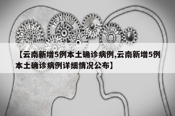 【云南新增5例本土确诊病例,云南新增5例本土确诊病例详细情况公布】