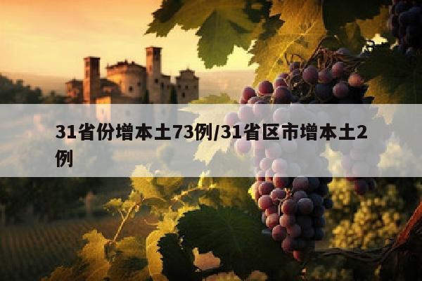 31省份增本土73例/31省区市增本土2例