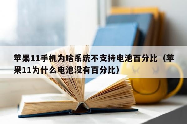苹果11手机为啥系统不支持电池百分比（苹果11为什么电池没有百分比）