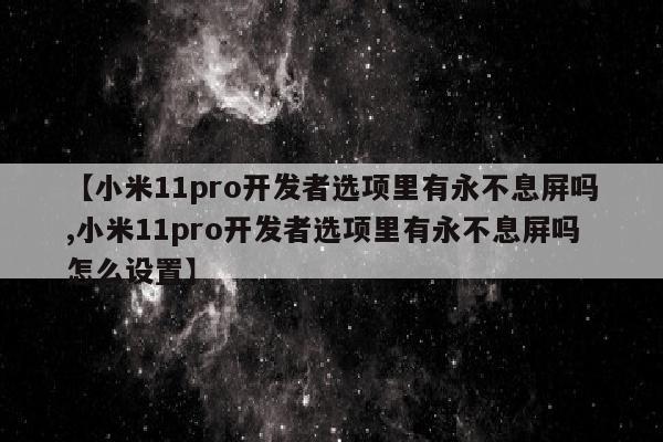 【小米11pro开发者选项里有永不息屏吗,小米11pro开发者选项里有永不息屏吗怎么设置】