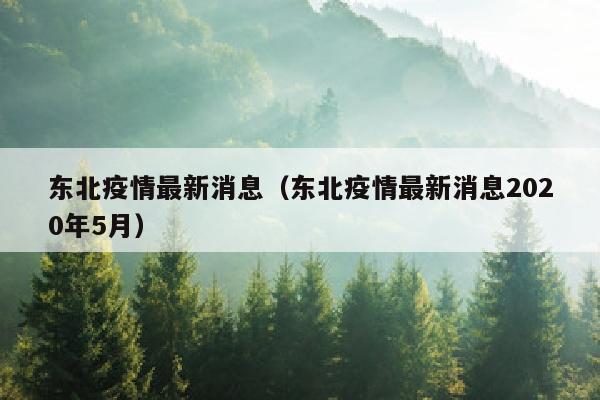 东北疫情最新消息（东北疫情最新消息2020年5月）