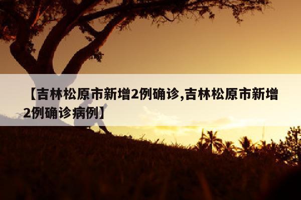【吉林松原市新增2例确诊,吉林松原市新增2例确诊病例】