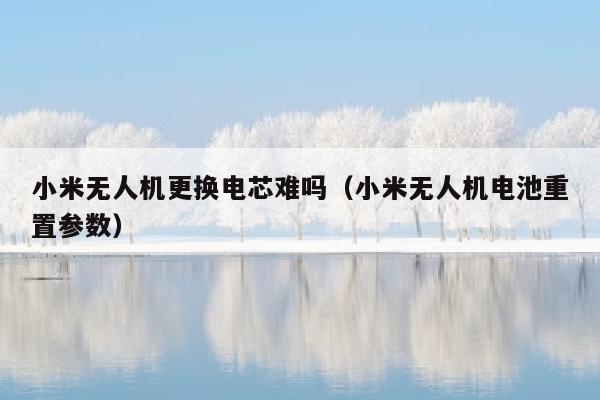 小米无人机更换电芯难吗（小米无人机电池重置参数）