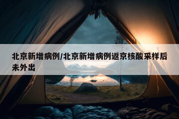 北京新增病例/北京新增病例返京核酸采样后未外出