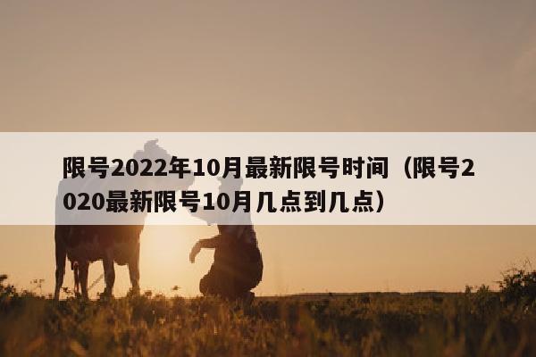 限号2022年10月最新限号时间（限号2020最新限号10月几点到几点）
